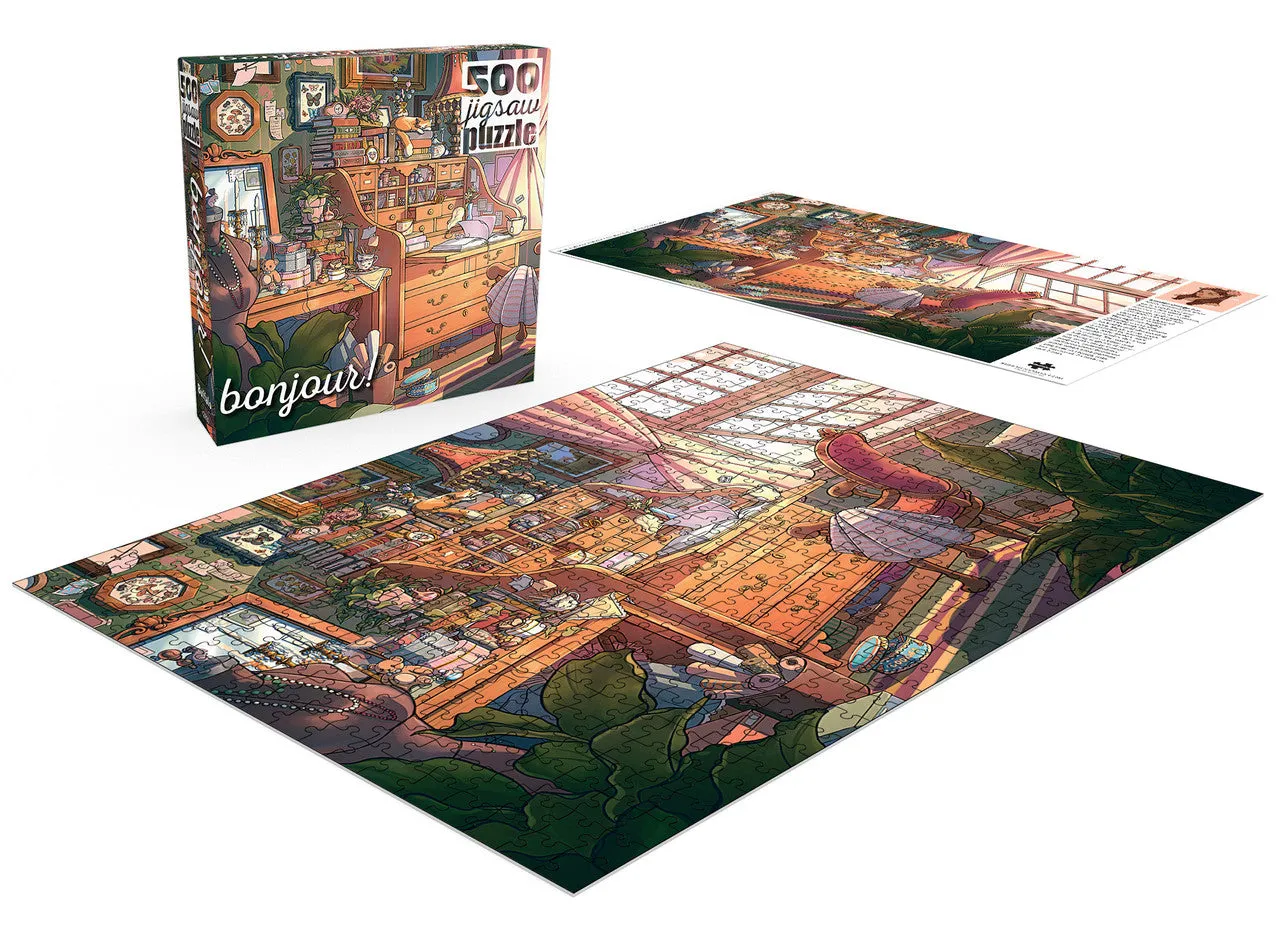 Buffalo Games Bonjour Hideaway Hollow puslespil 500 – hygge