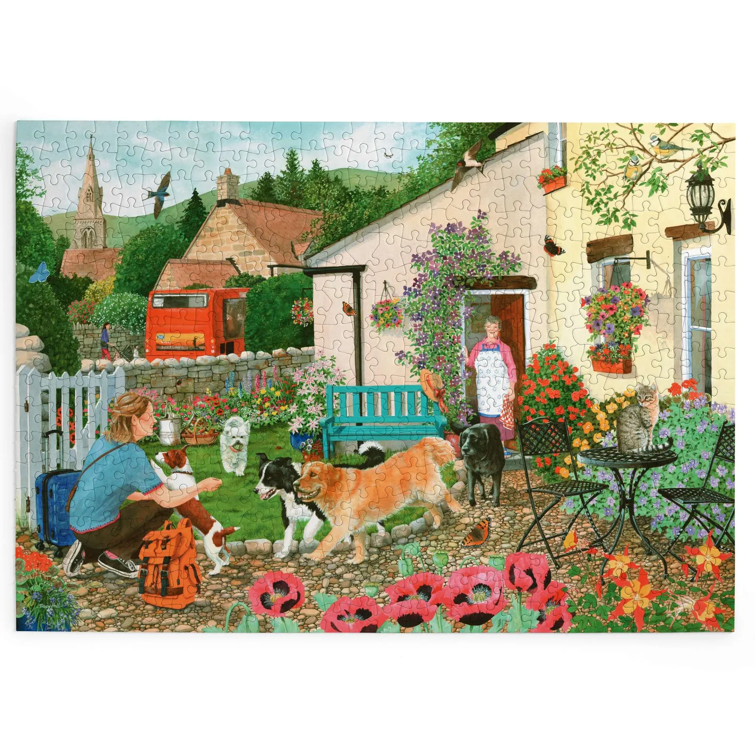 House of Puzzle Welcoming Committee BIG 500 puslespil blomster