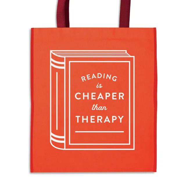 Good Puzzle Co. Reading is Cheaper shopping bag genbrug