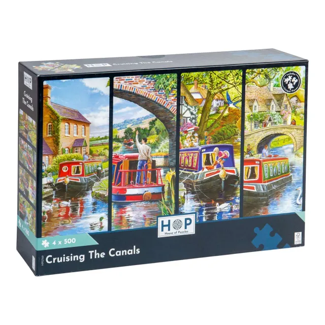 House of Puzzle Cruising Canals puslespil 4x500 kanal