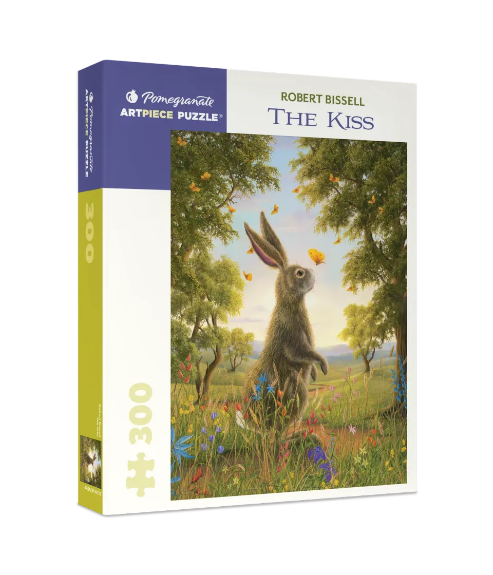 Pomegranate Bissell The Kiss puslespil 300 brikker kanin