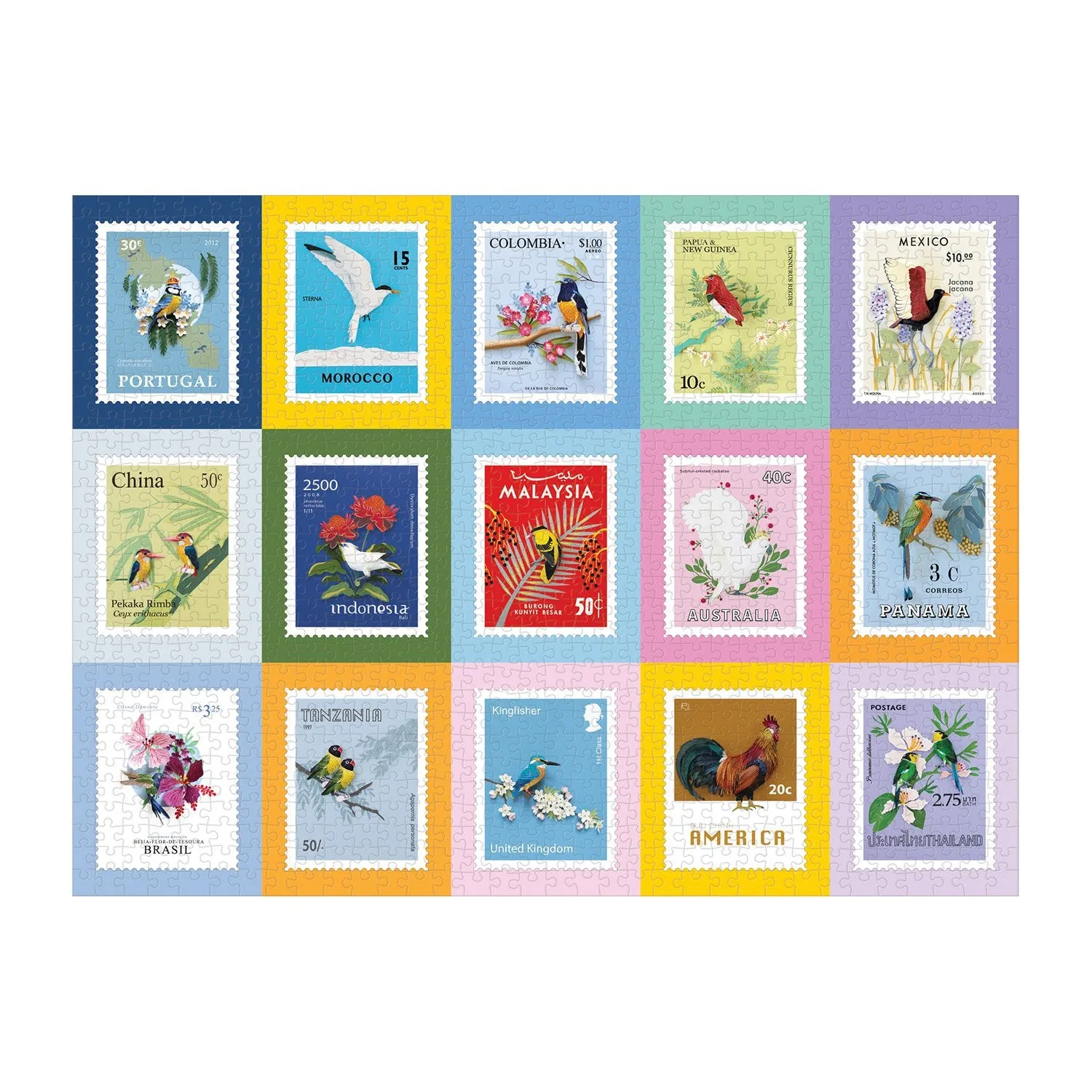 Good Puzzle Co. Birds of the World puslespil 1000 brikker fugle