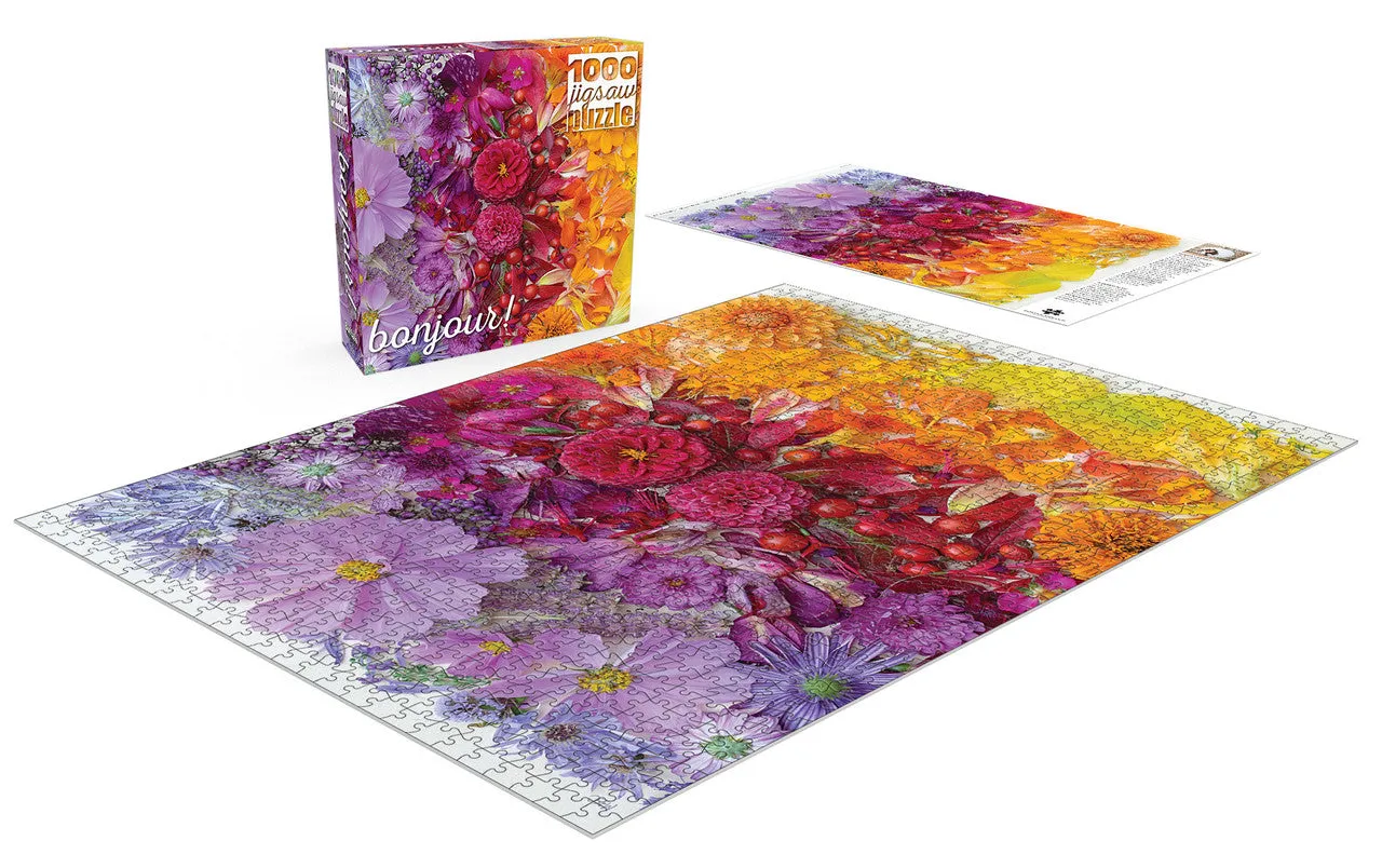 Buffalo Games Bonjour Gradient Flora puslespil 1000 brikker blomst
