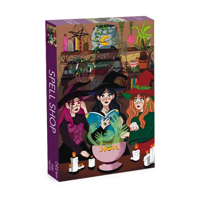 Olleo Spell Shop puslespil 1000 brikker hekseværksted