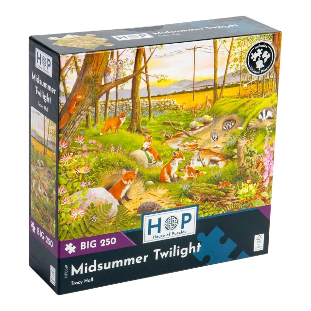 House of Puzzle BIG Midsummer Twilight puslespil 250 store brikker