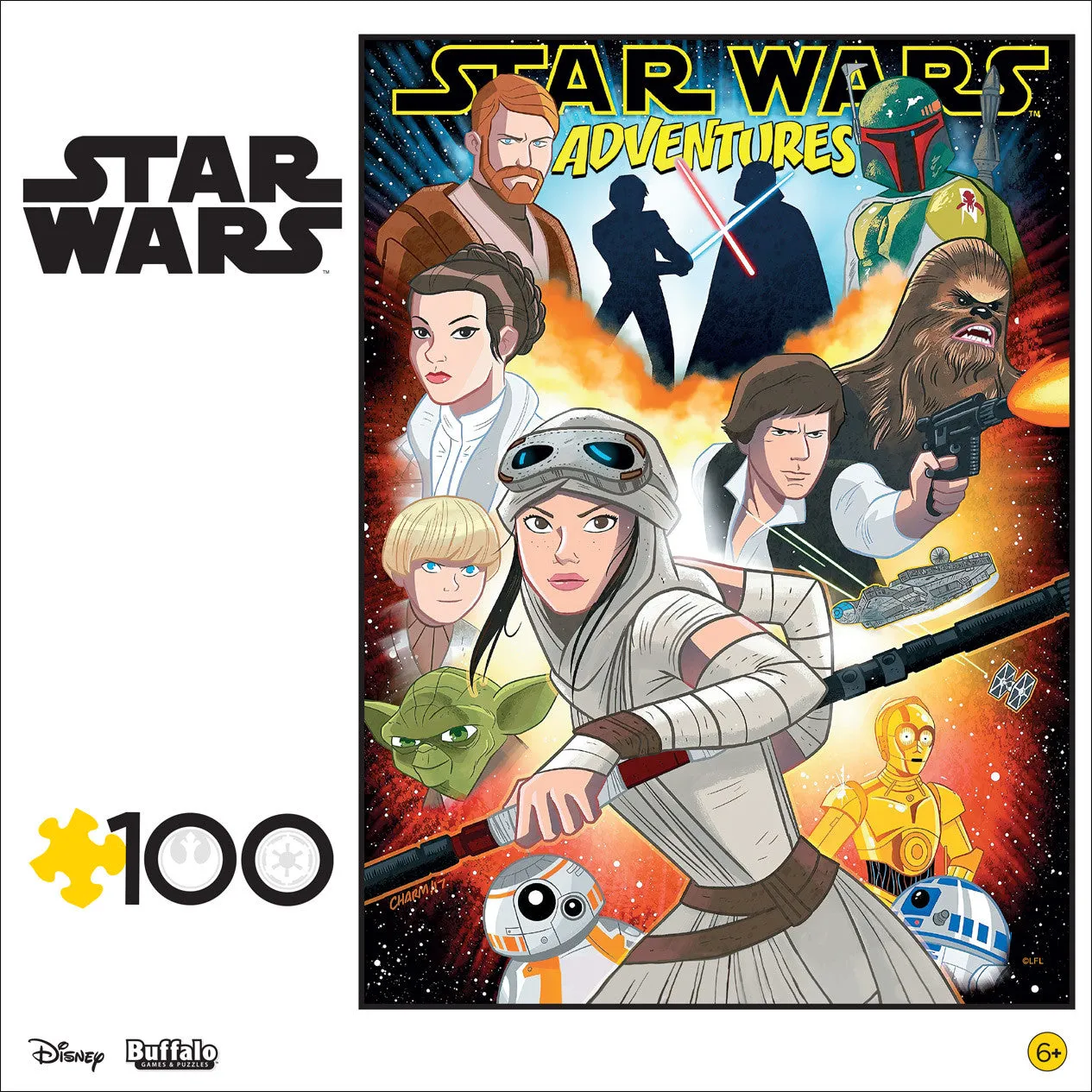 Buffalo Games Star Wars Adventures puslespil 100 brikker børn