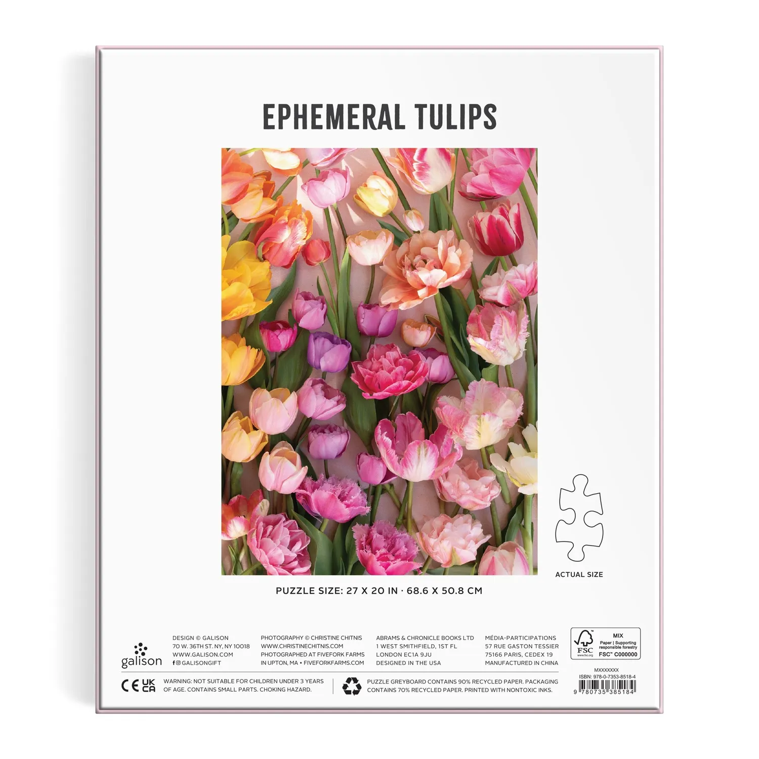 Galison Christine Chitnis Ephemeral Tulips puslespil 1000 brikker