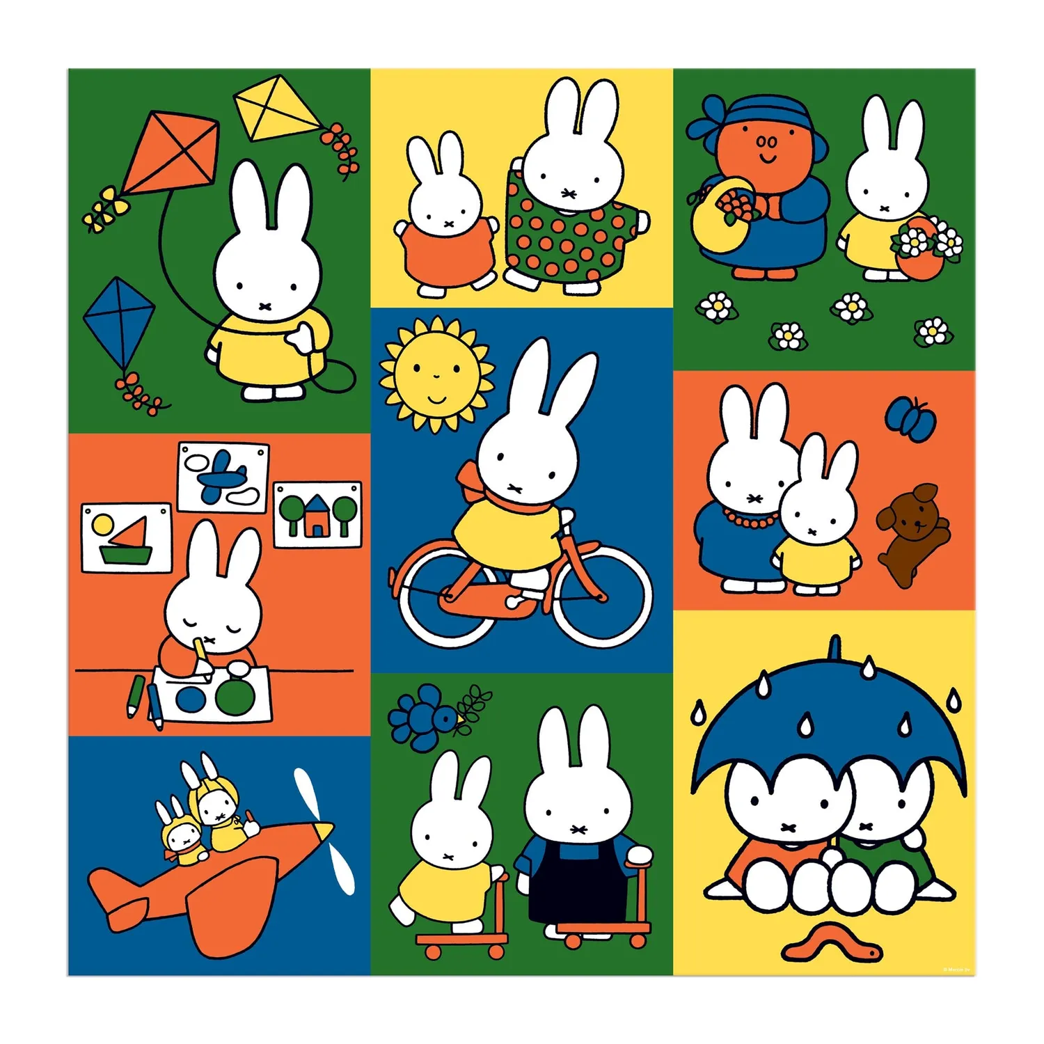 Galison Miffy and Friends puslespil 500 brikker kvadratisk