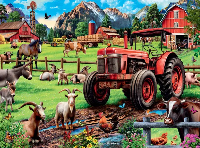 Buffalo Games Country Life Time for Chores puslespil 1000 brikker