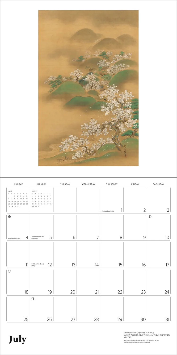 Pomegranate Dreams of Edo vægkalender 2027 japansk kunst