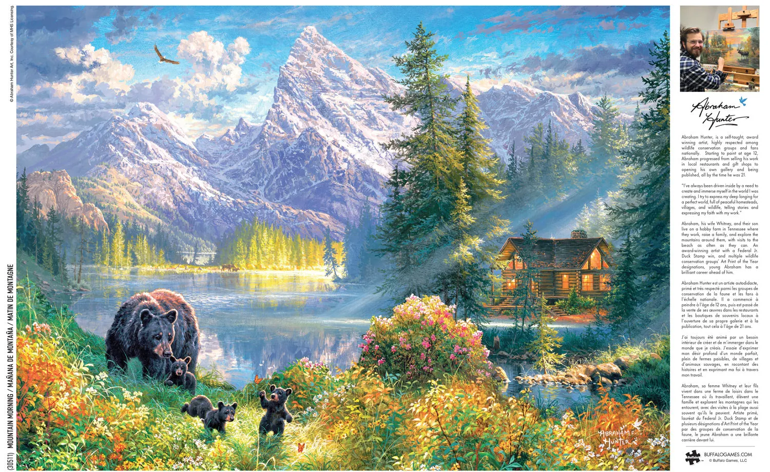 Buffalo Games Abraham Hunter Mountain Morning puslespil 500 brikker