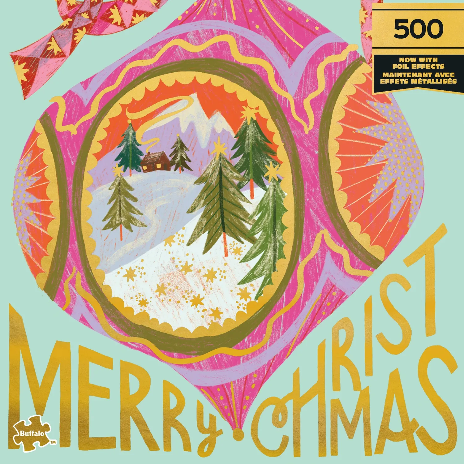 Buffalo Gold Christmas Bauble puslespil 500 brikker jul