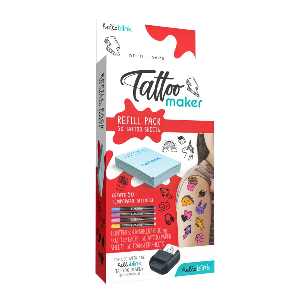 Ceaco Hello Blink Tattoo Maker refill sæt 50 tatoveringer