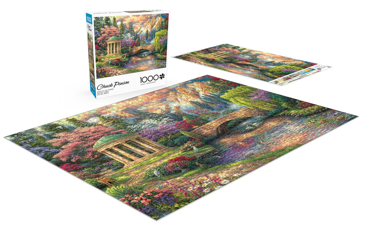 Buffalo Games Escapes Peace of the Garden puslespil 1000 brikker