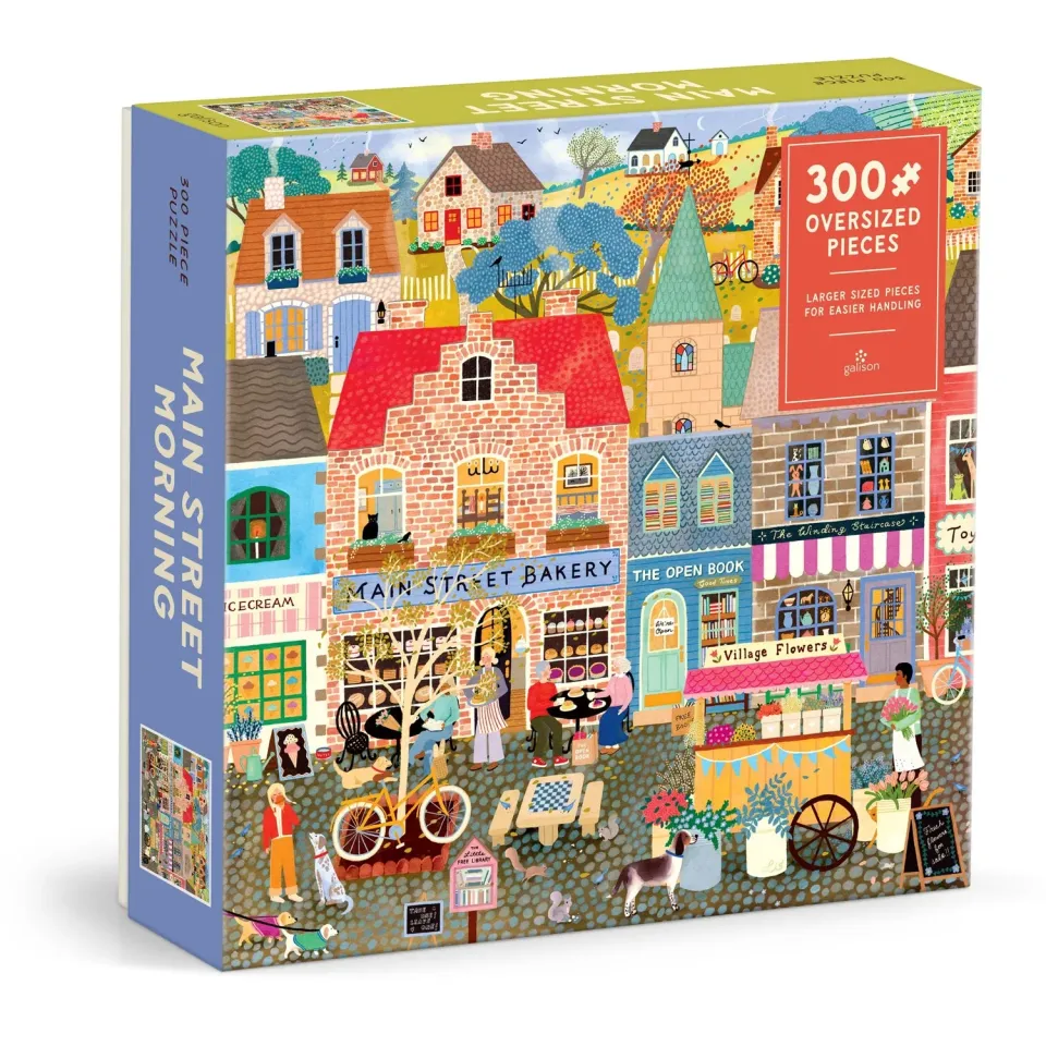 Galison Main Street Morning puslespil 300 brikker by