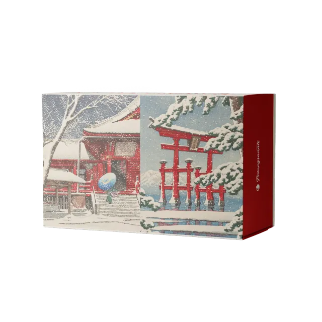 Pomegranate Kawase Hasui Snowfall puslespil 120 brikker
