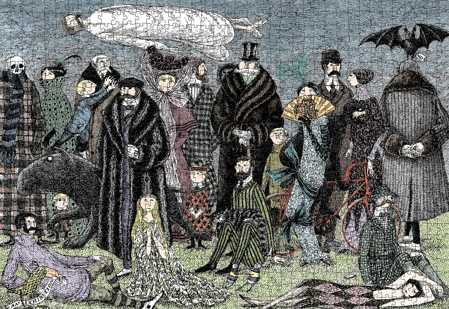 Pomegranate Edward Gorey puslespil 1000 brikker gotisk