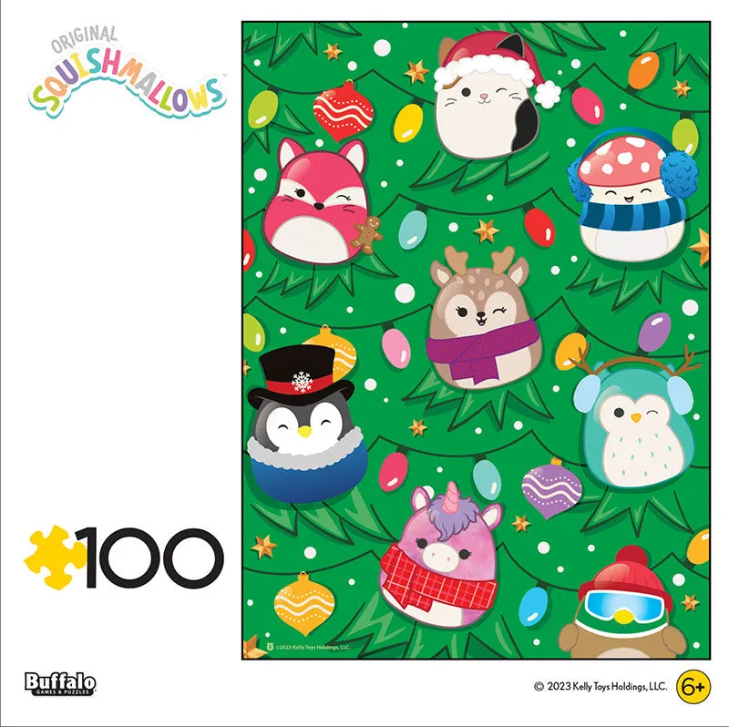Buffalo Games Squishmallow puslespil 100 brikker jul børn