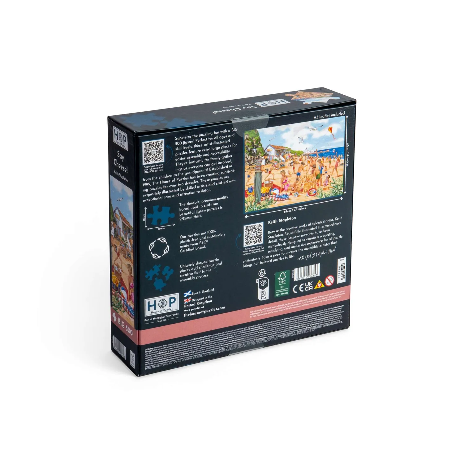 House of Puzzles BIG Say Cheese 500 brikker puslespil strand