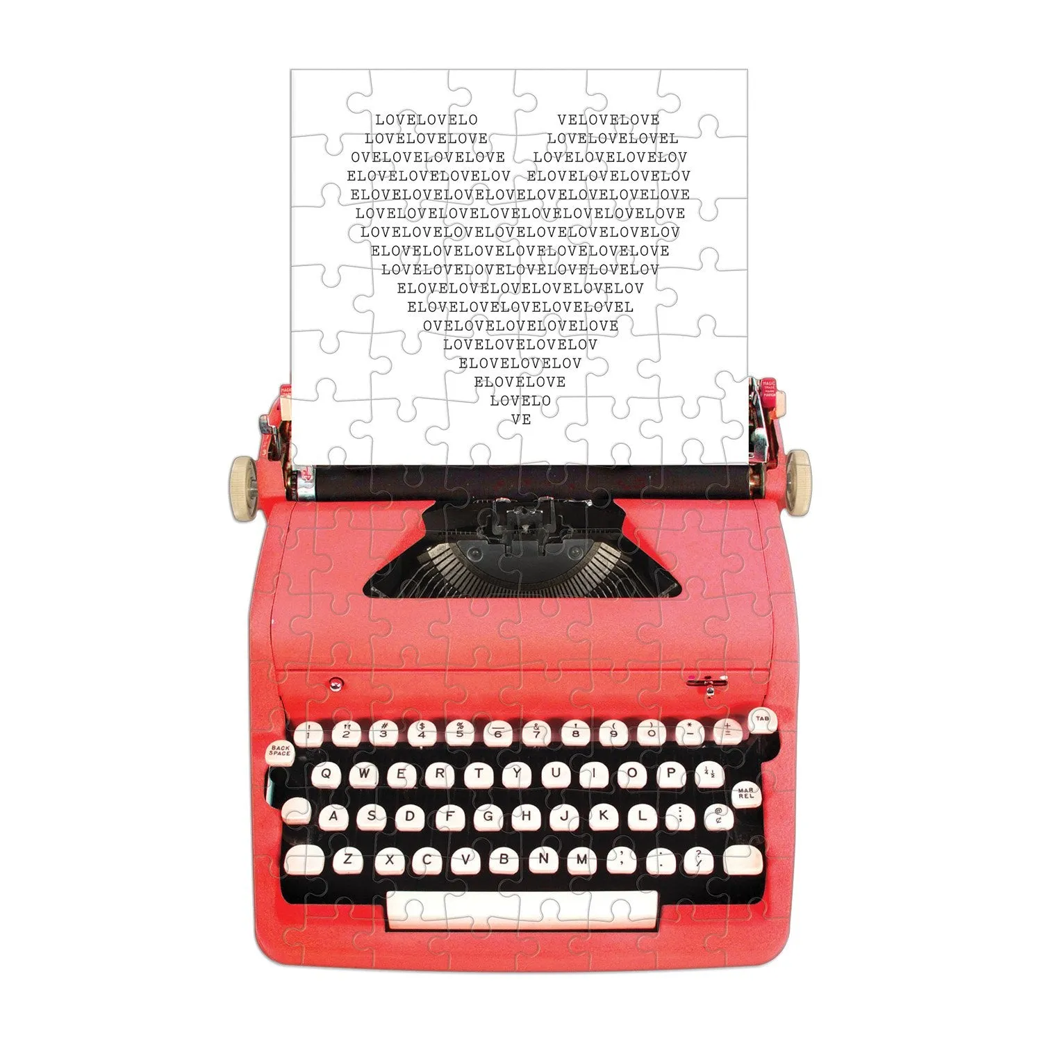 Good Puzzle Co. Just My Type skrivemaskine minipuslespil 100 brikker