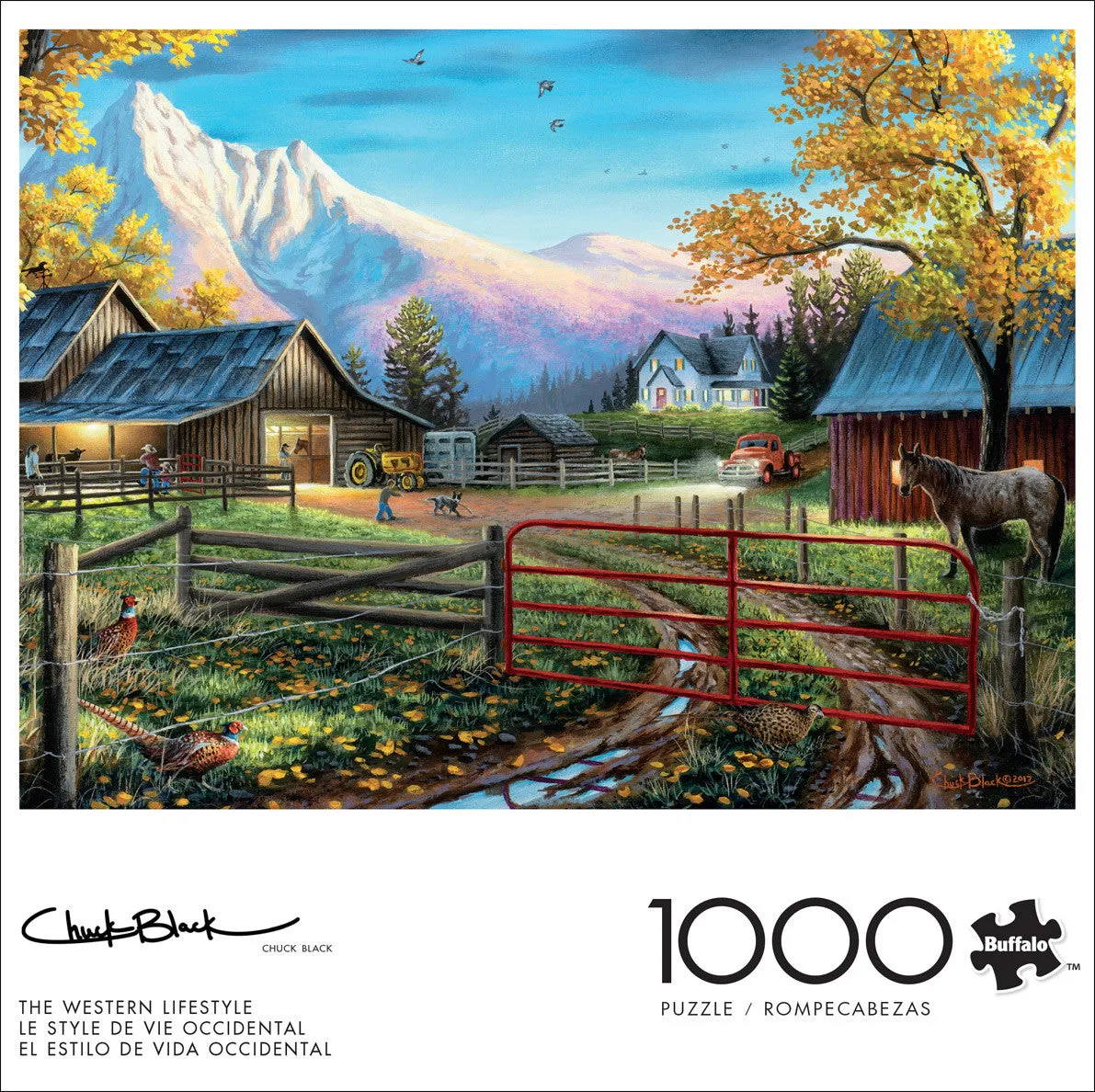 Buffalo Games Country Life Western Lifestyle puslespil 1000 brikker farm