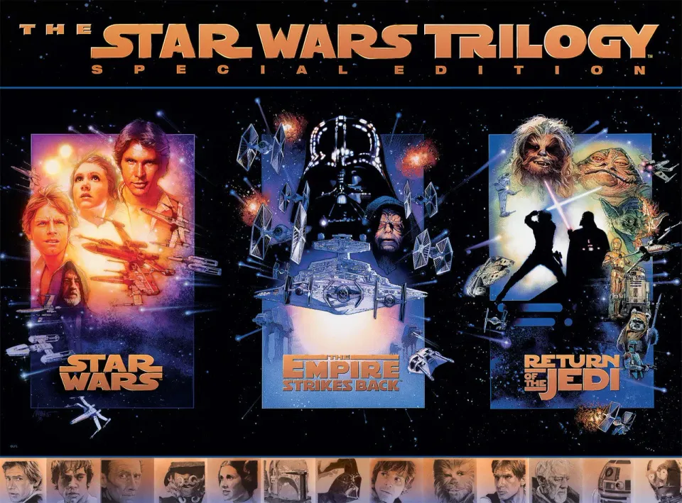 Buffalo Games Star Wars Trilogy puslespil 1000 brikker filmplakat