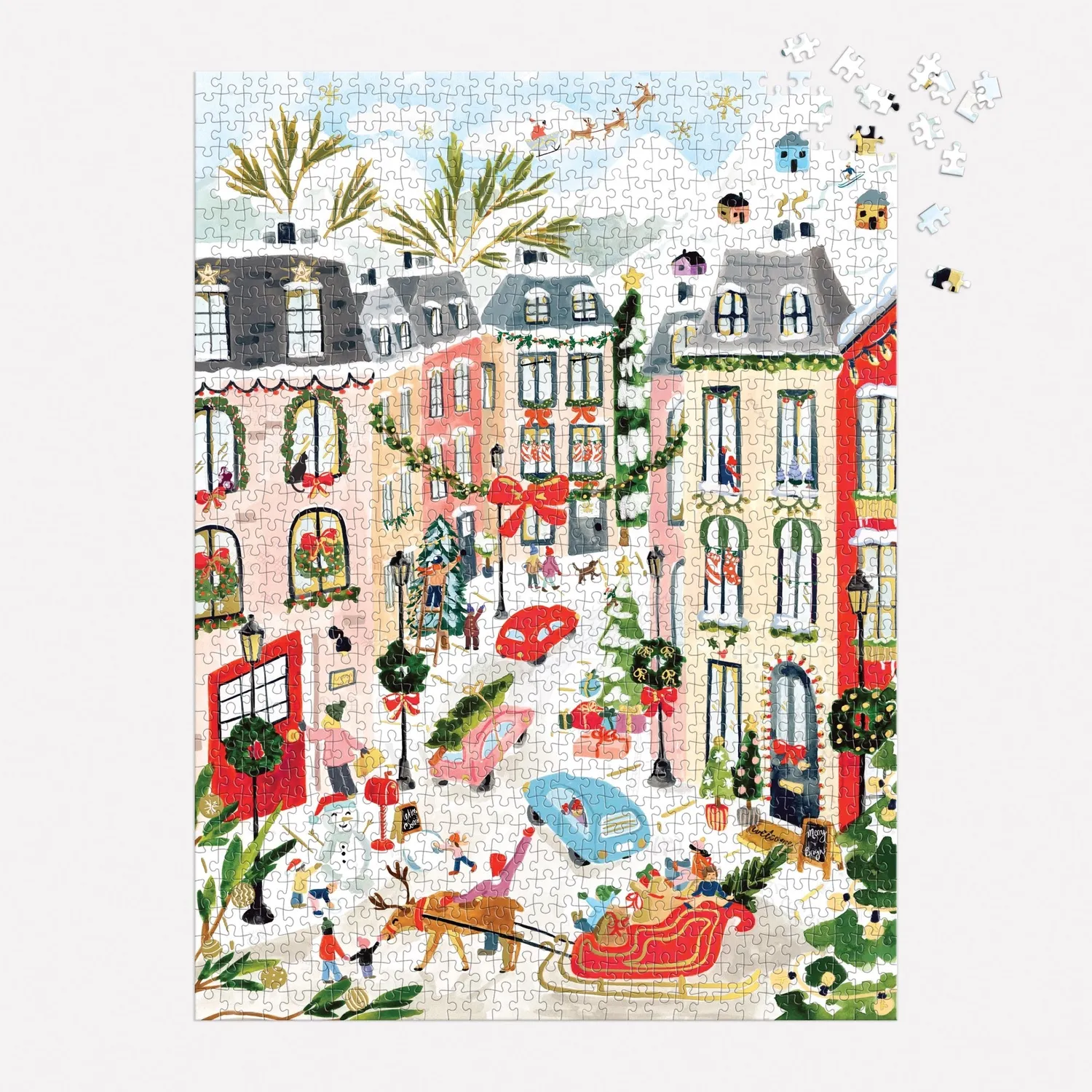 Sabina Fenn Merriest Village puslespil 1000 brikker folie
