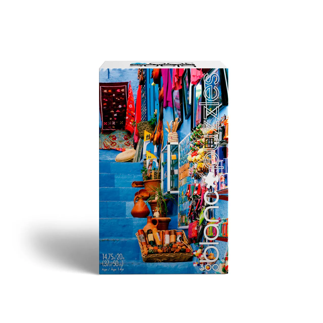 Buffalo Games Blanc Blue City of Morocco puslespil 300 brikker rejsemotiv