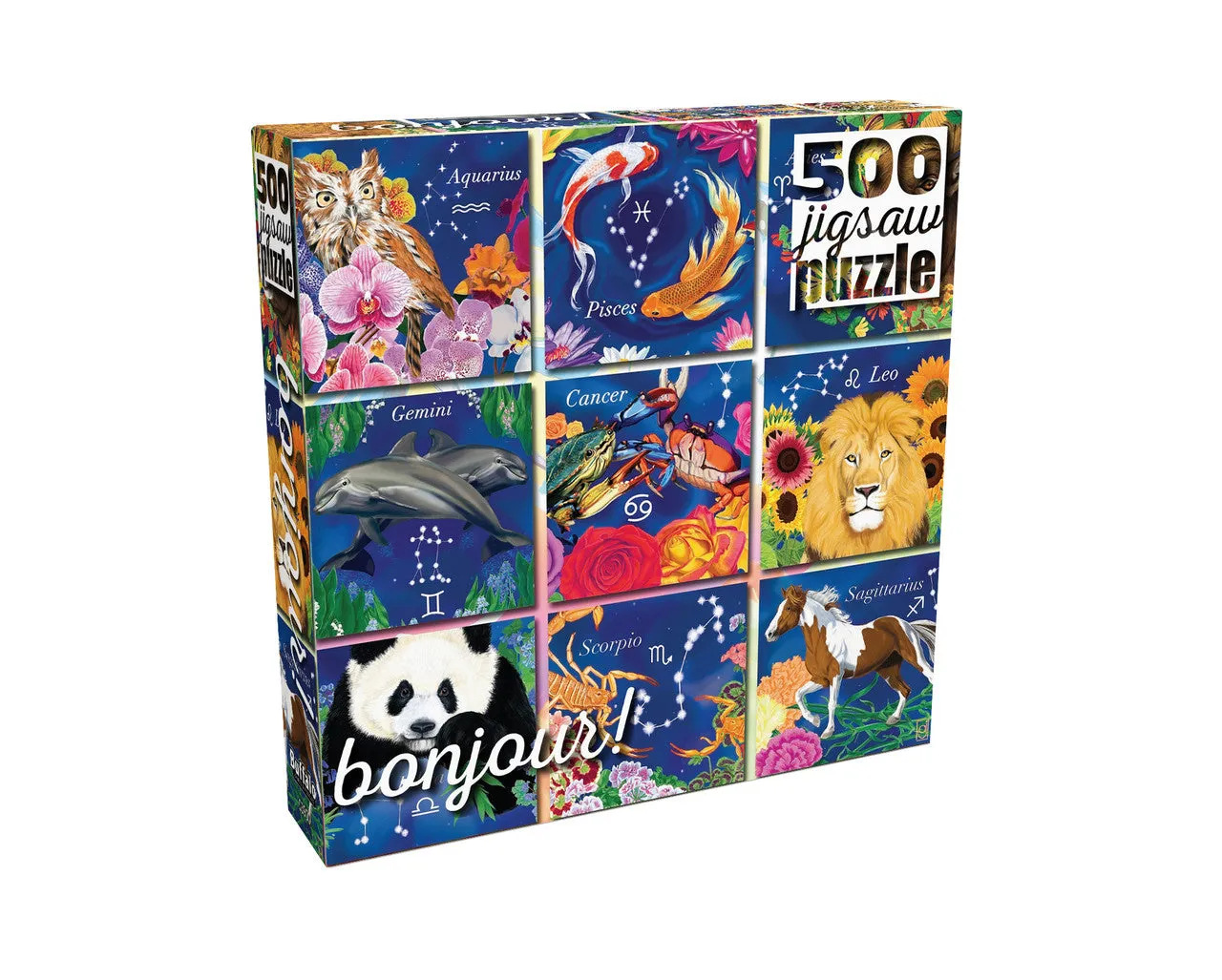 Buffalo Bonjour Botanical Zodiac puslespil 500 brikker blomst