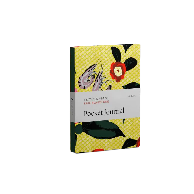 Pomegranate Kate Blairstone lommejournal blomster