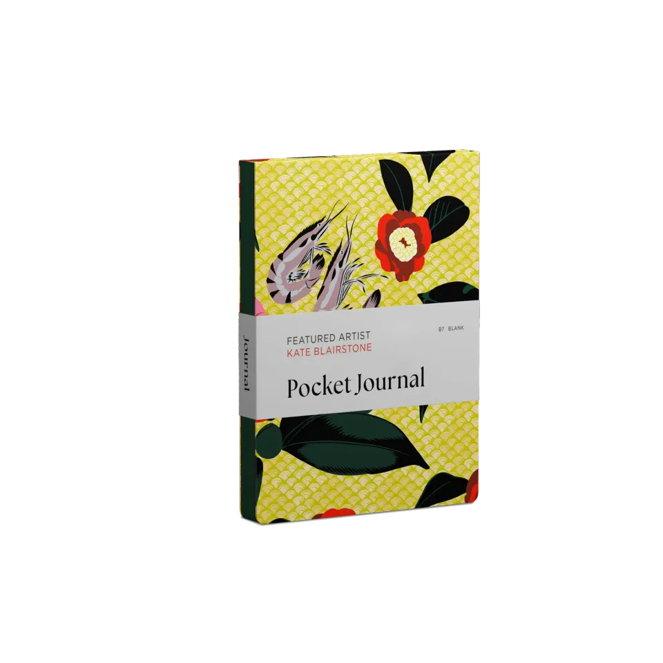 Pomegranate Kate Blairstone lommejournal blomster