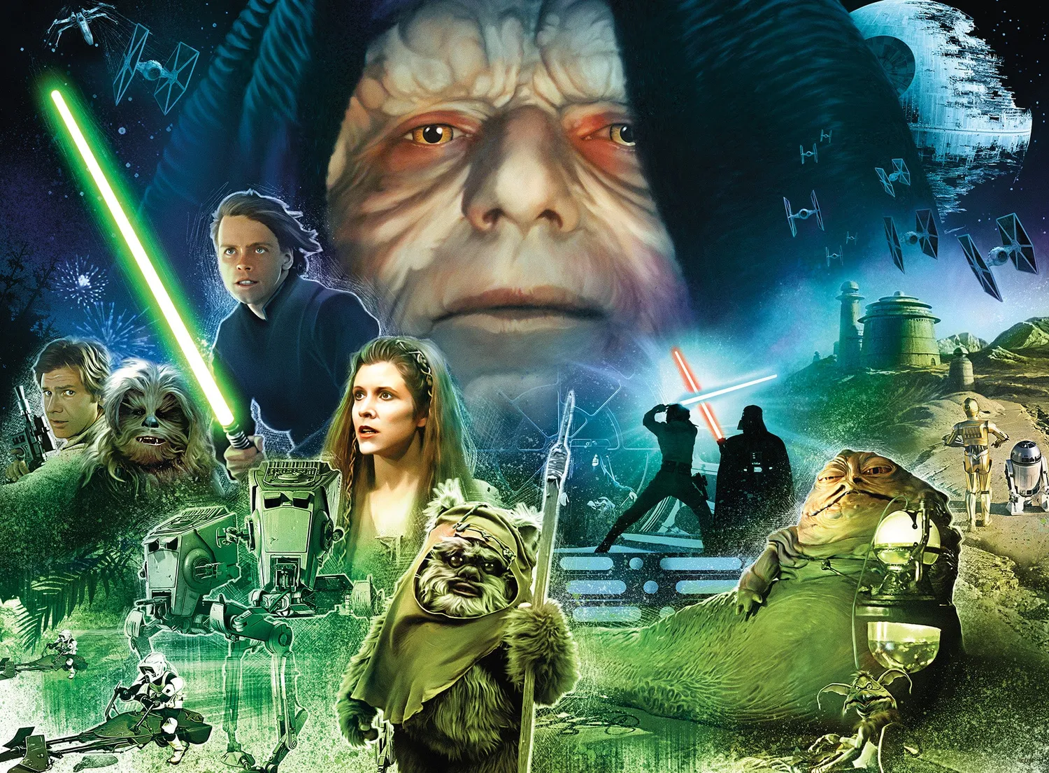 Silver Select Star Wars puslespil 1000 brikker Rebellion