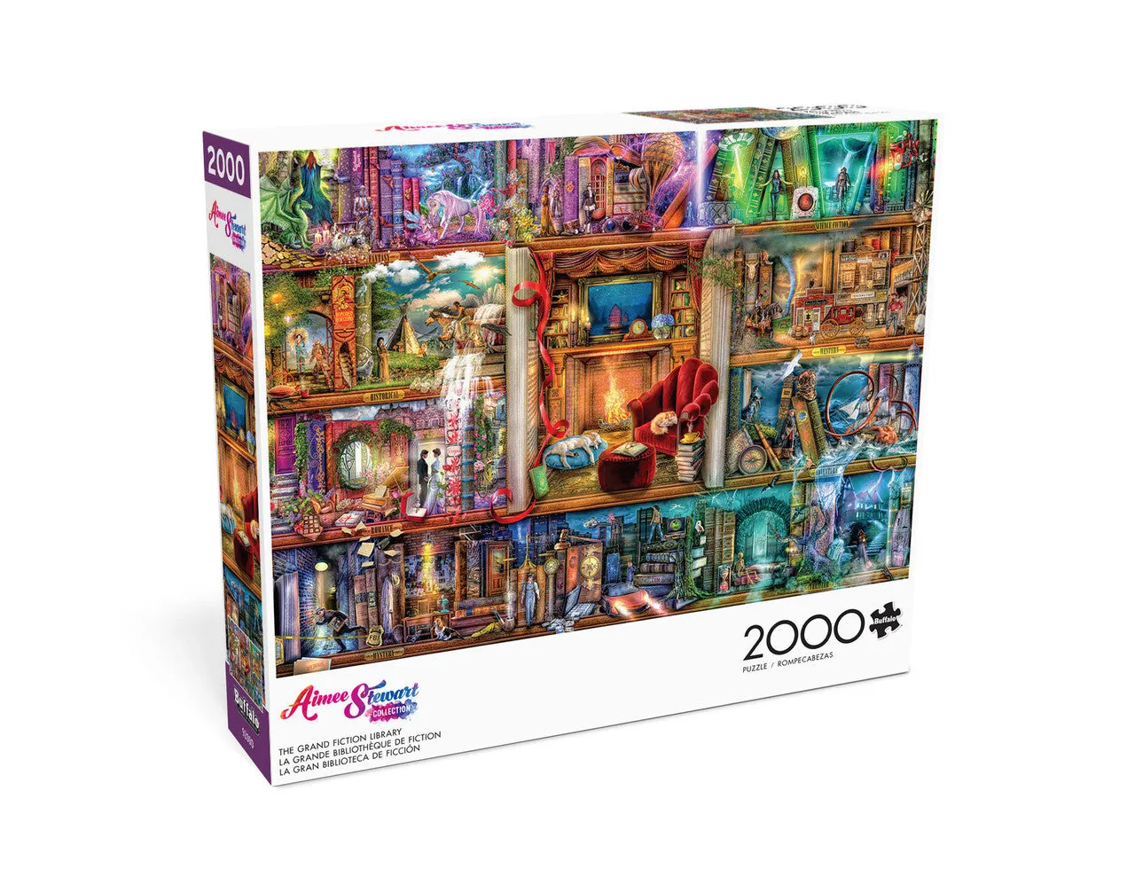 Buffalo Games Grand Fiction Library puslespil 2000 brikker
