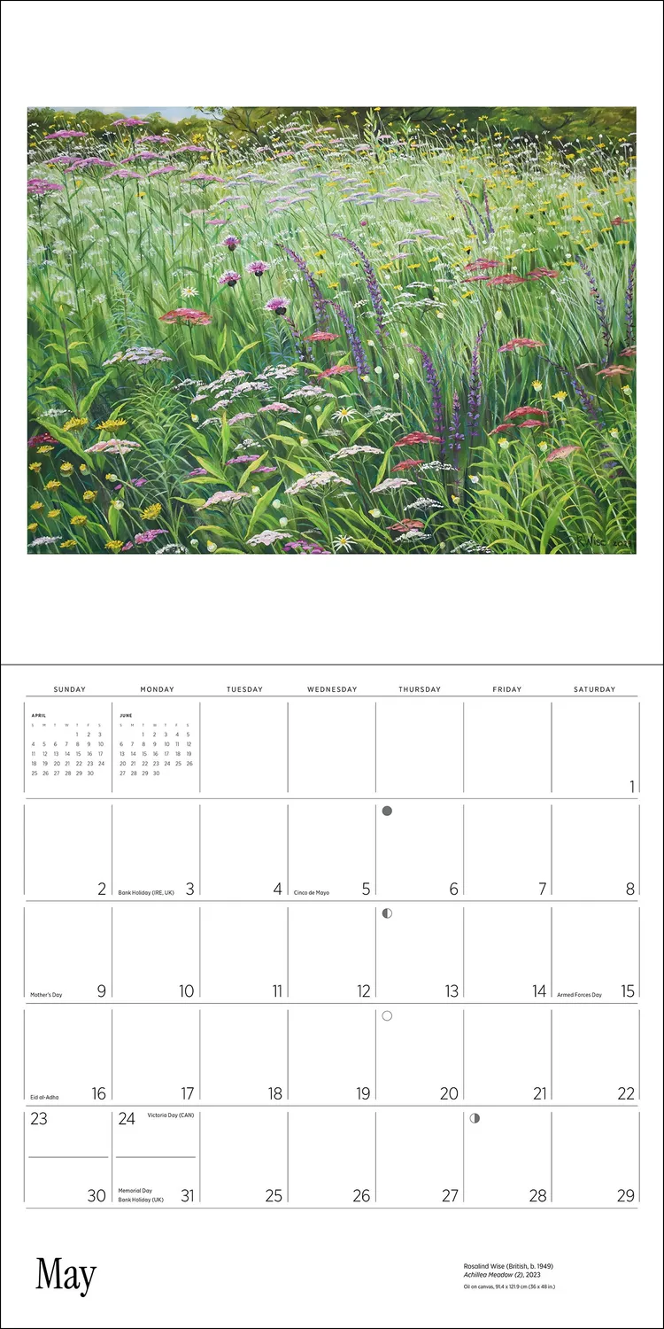 Pomegranate Rosalind Wise 2027 vægkalender blomster