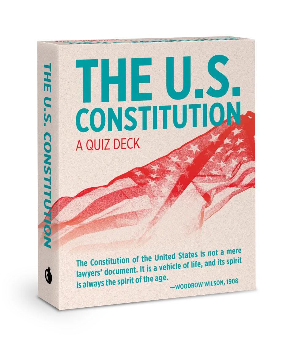 Pomegranate U.S. Constitution Quiz Deck quizkort historie