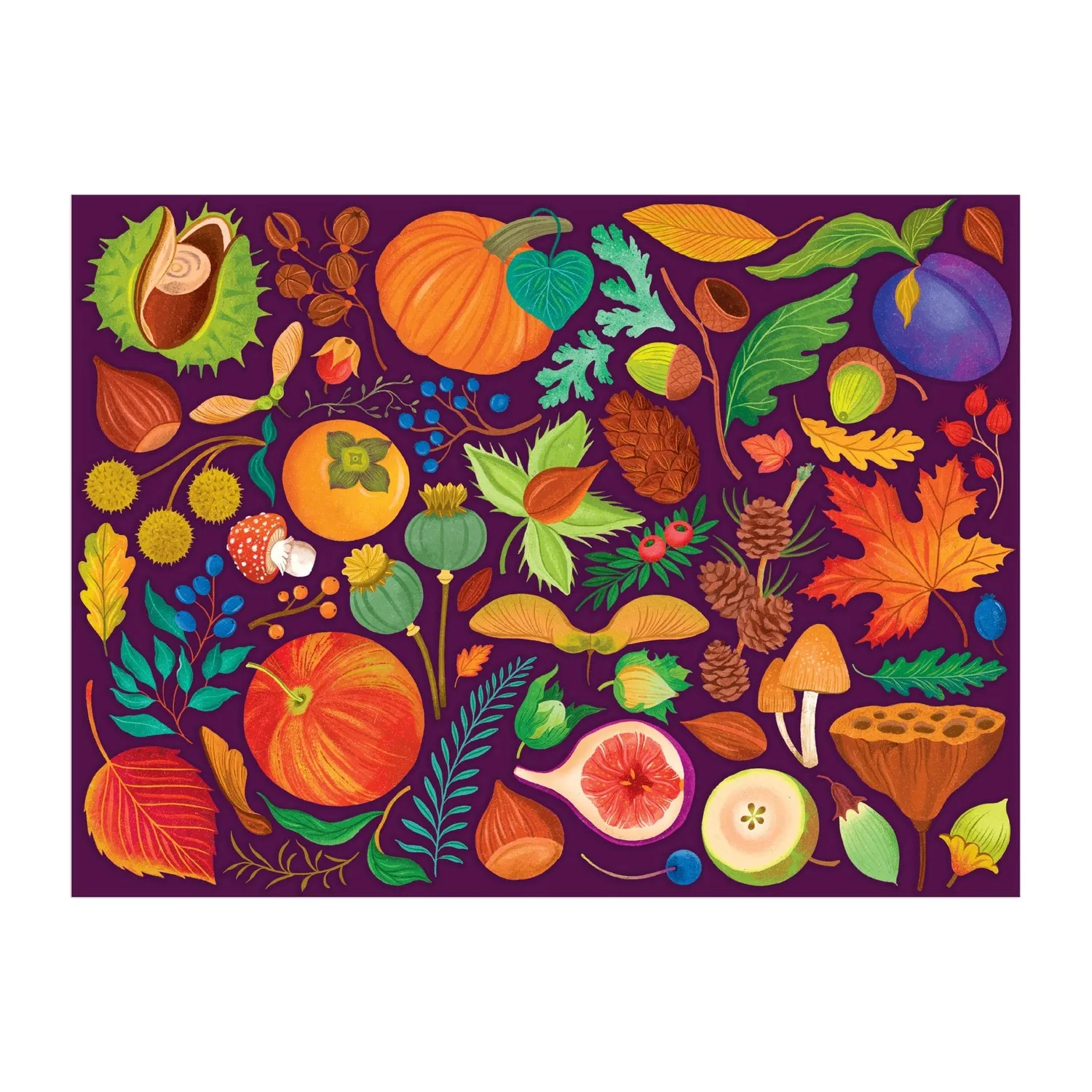Galison World of Fall Flora puslespil 1000 brikker