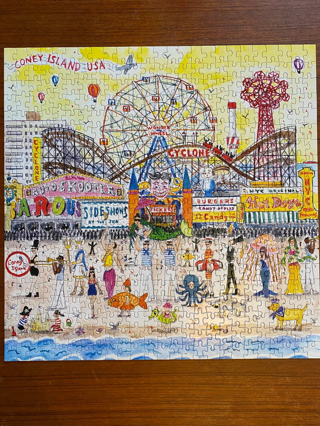 Galison Storrings Summer Amusement Park puslespil 500 brikker tivoli