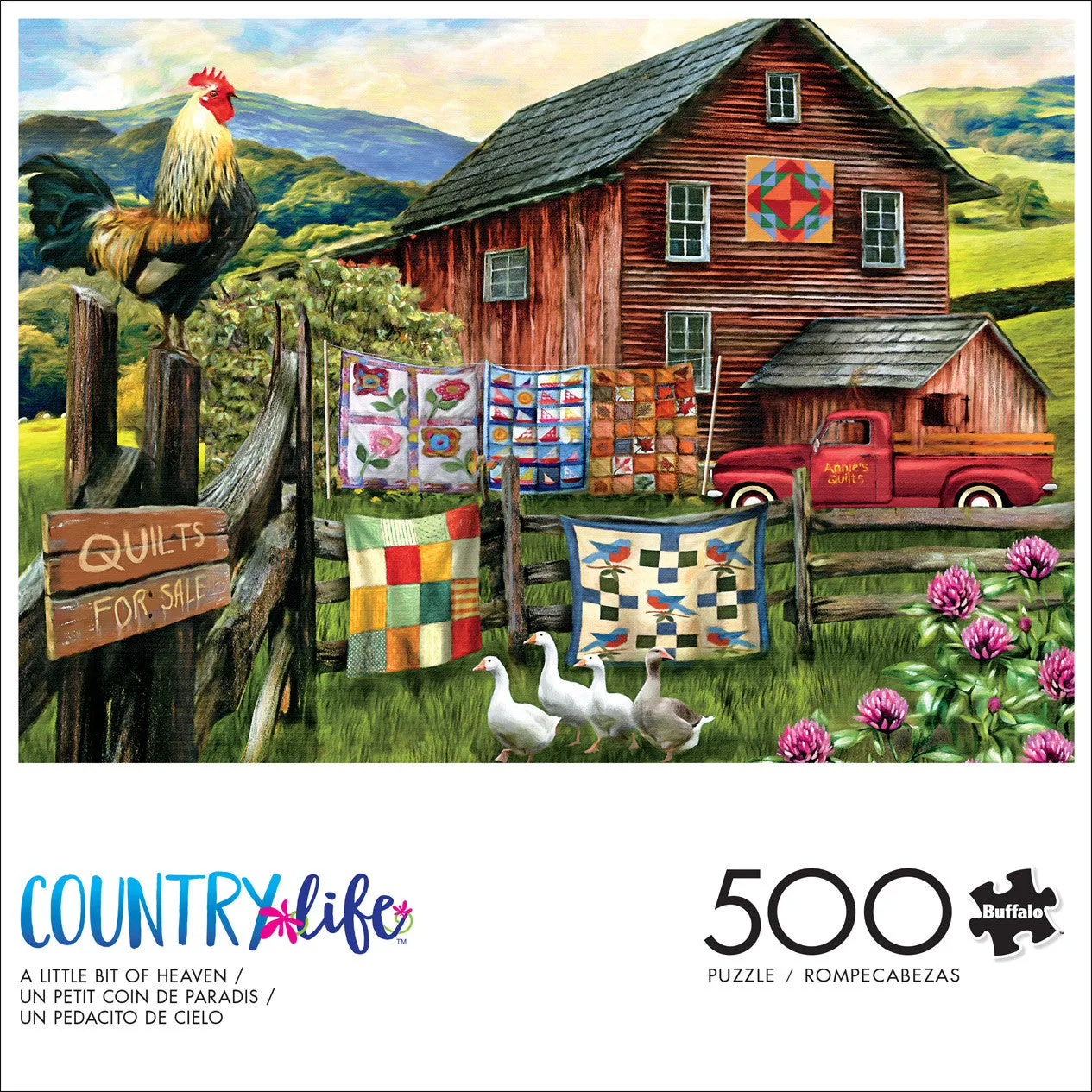Buffalo Games Country Life A Little Bit of Heaven puslespil 500 brikker land