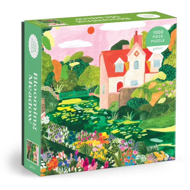 Galison Blooming Meadow puslespil 1000 brikker eng