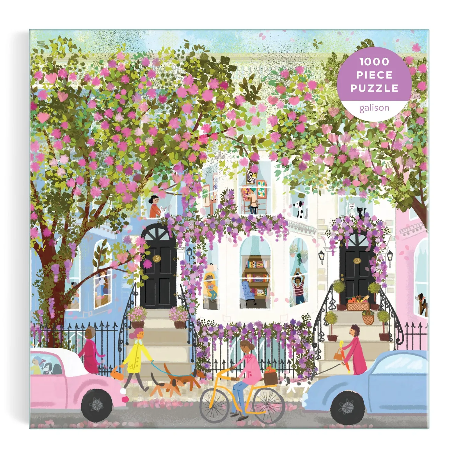 Good Puzzle Co. Joy Laforme Spring Terrace puslespil 1000 brikker forår