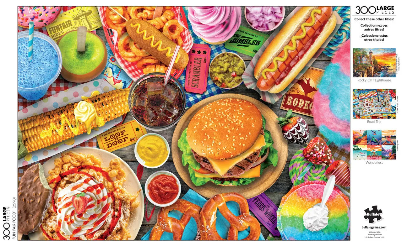 Buffalo Games Fun Fair Food puslespil 300 store brikker mad