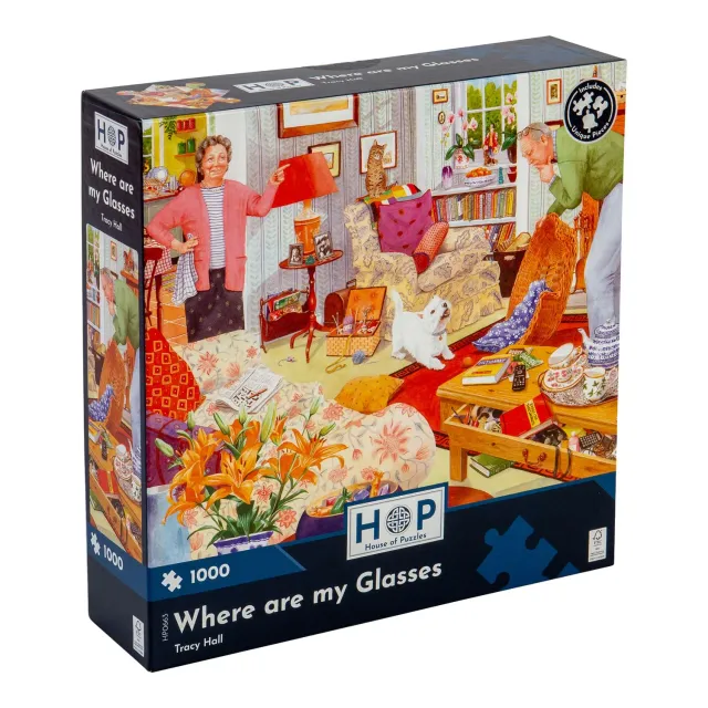 House of Puzzles Where Are My Glasses puslespil 1000 brikker