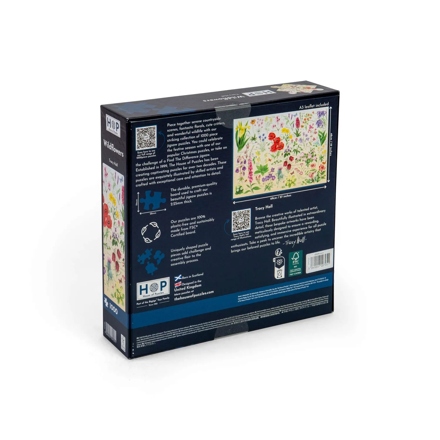 House of Puzzles Wildflowers 1000 puslespil vilde blomster