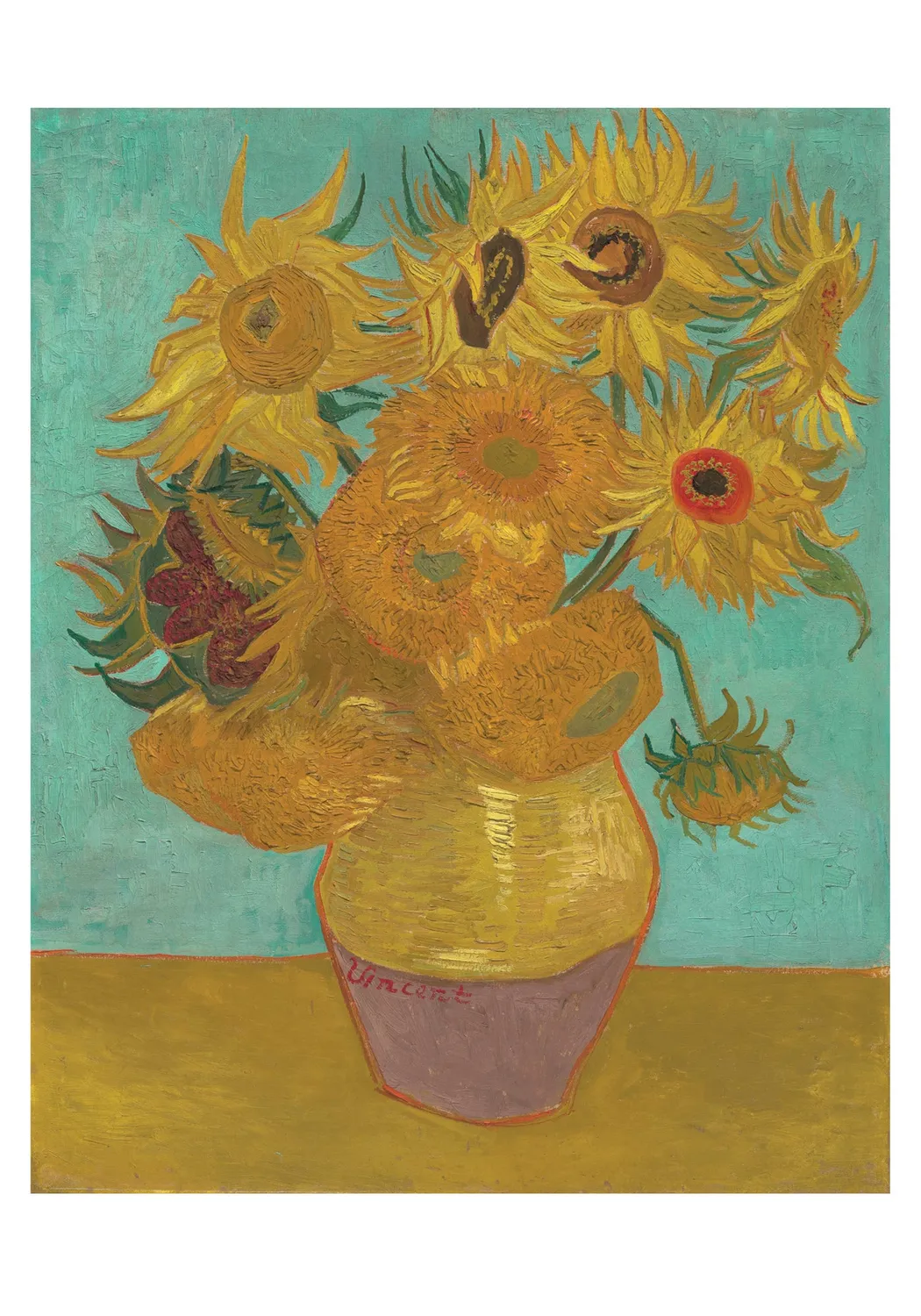 Pomegranate van Gogh Sunflowers kortæske små kort