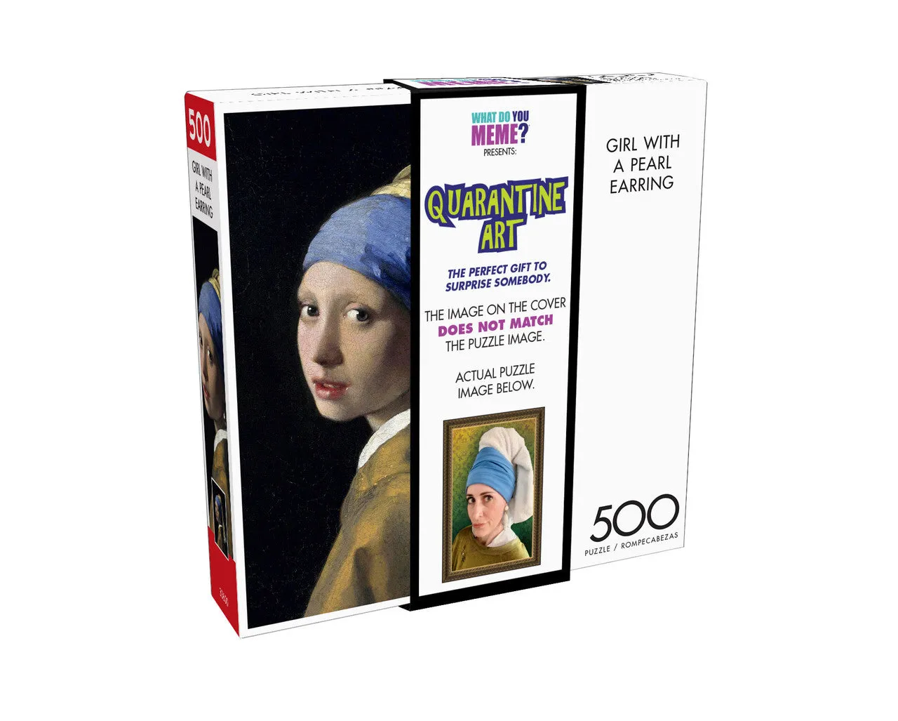 Buffalo Games Prank Puzzles Girl With Pearl Earring puslespil 500 brikker