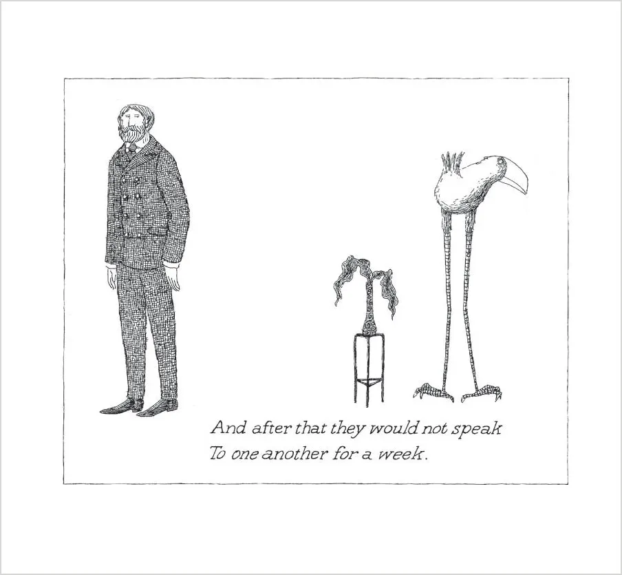 Pomegranate Edward Gorey The Osbick Bird bog illustreret