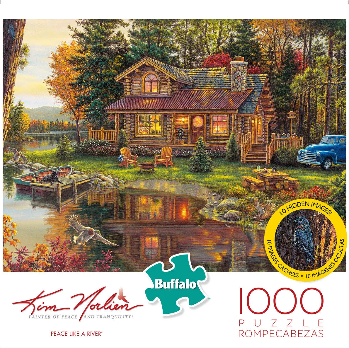 Buffalo Games Peace Like a River puslespil 1000 brikker natur