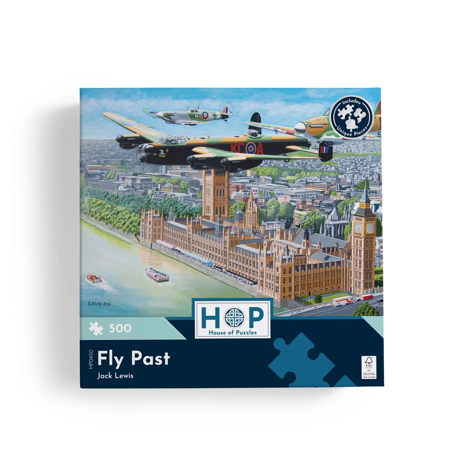 House of Puzzles Fly Past 500 puslespul flyvemaskiner