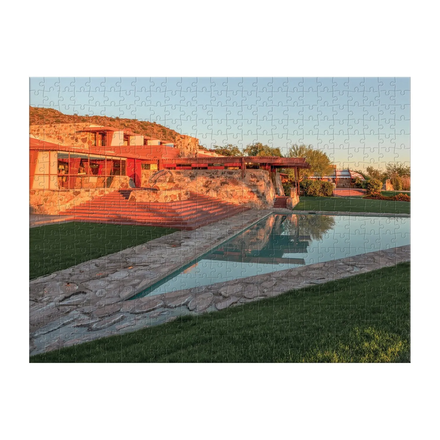 Good Puzzle Co. Frank Lloyd Wright Taliesin puslespil 500 brikker dobbeltsidet