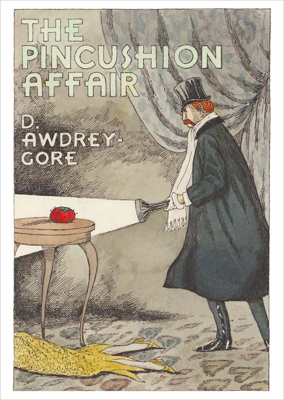 Pomegranate Edward Gorey The Pincushion Affair postkort